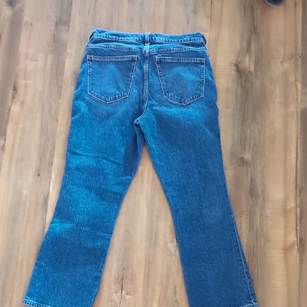 J. Crew Blue Crop Flare Leg Jeans